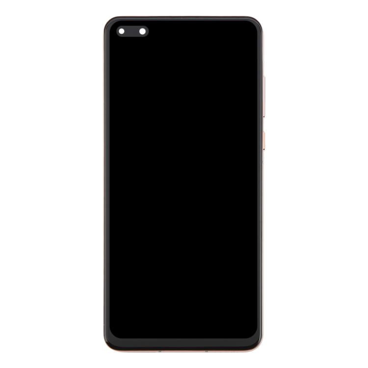 For Huawei P40 TFT LCD Screen Digitizer Full Assembly with Frame, Not Supporting Fingerprint Identification (Pink)
