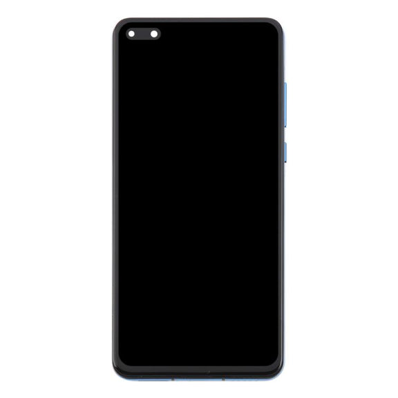 For Huawei P40 TFT LCD Screen Digitizer Full Assembly with Frame, Not Supporting Fingerprint Identification (Blue)