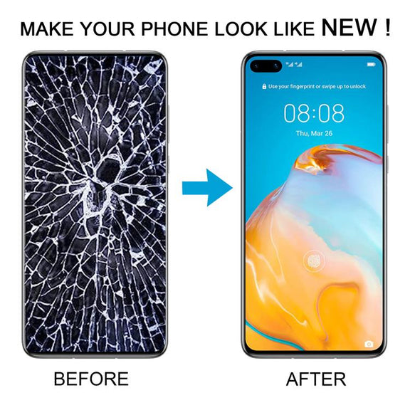 For Huawei P40 TFT LCD Screen Digitizer Full Assembly with Frame, Not Supporting Fingerprint Identification (Blue)