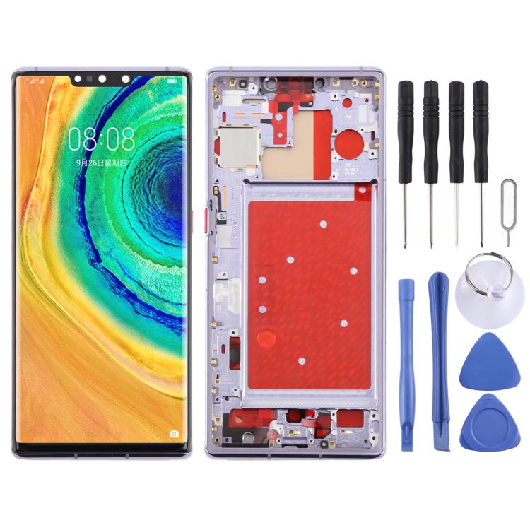 For Huawei Mate 30 Pro TFT LCD Screen Digitizer Full Assembly with Frame, Not Supporting Fingerprint Identification (Purple)