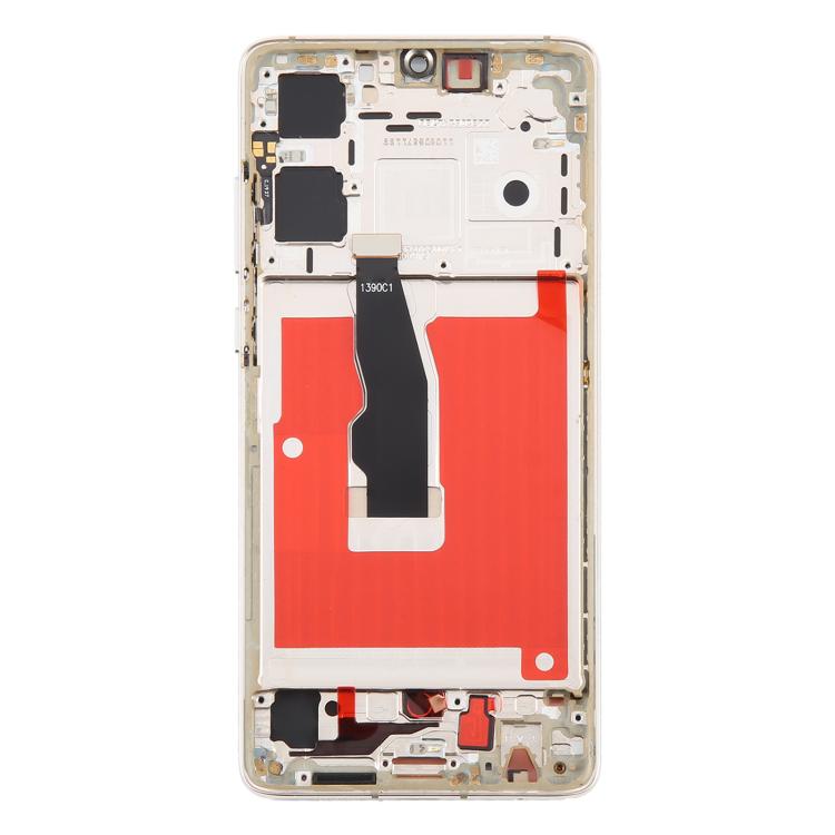 For Huawei P30 TFT LCD Screen Digitizer Full Assembly with Frame, Not Supporting Fingerprint Identification (Gold)