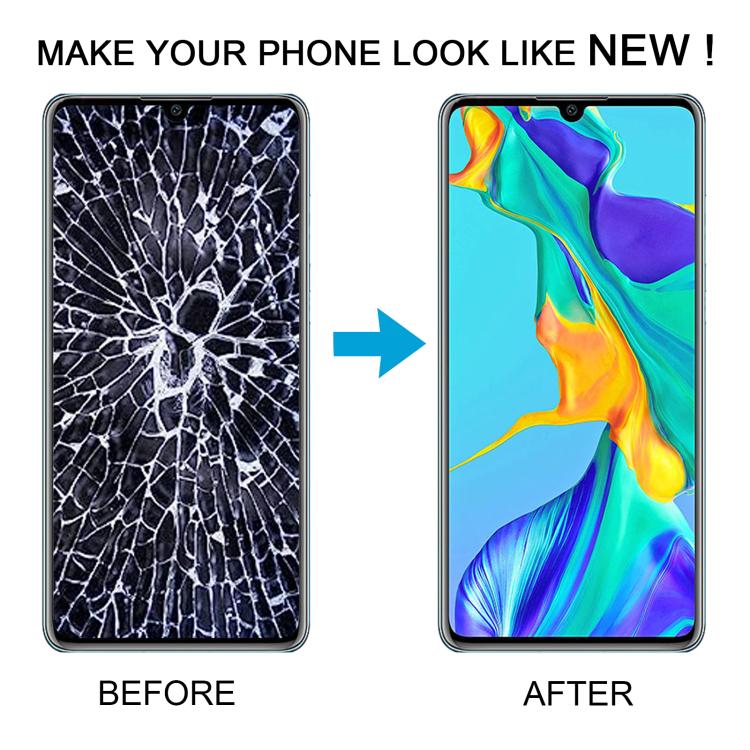 For Huawei P30 TFT LCD Screen Digitizer Full Assembly with Frame, Not Supporting Fingerprint Identification (Blue)