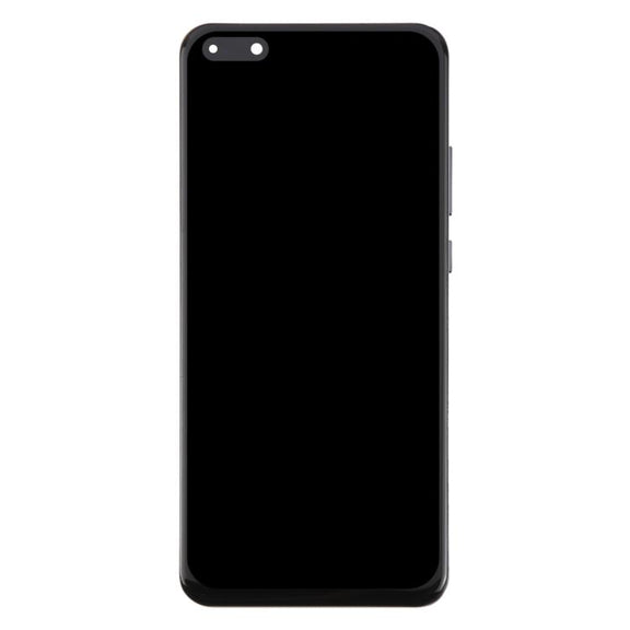 For Huawei P40 Pro TFT LCD Screen Digitizer Full Assembly with Frame, Not Supporting Fingerprint Identification (Black)