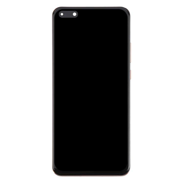 For Huawei P40 Pro TFT LCD Screen Digitizer Full Assembly with Frame, Not Supporting Fingerprint Identification (Gold)