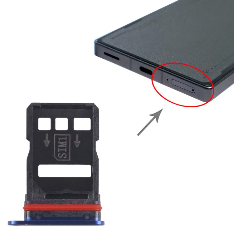 For ZTE nubia RedMagic 7 Pro NX709J SIM Card Tray + SIM Card Tray (Blue)