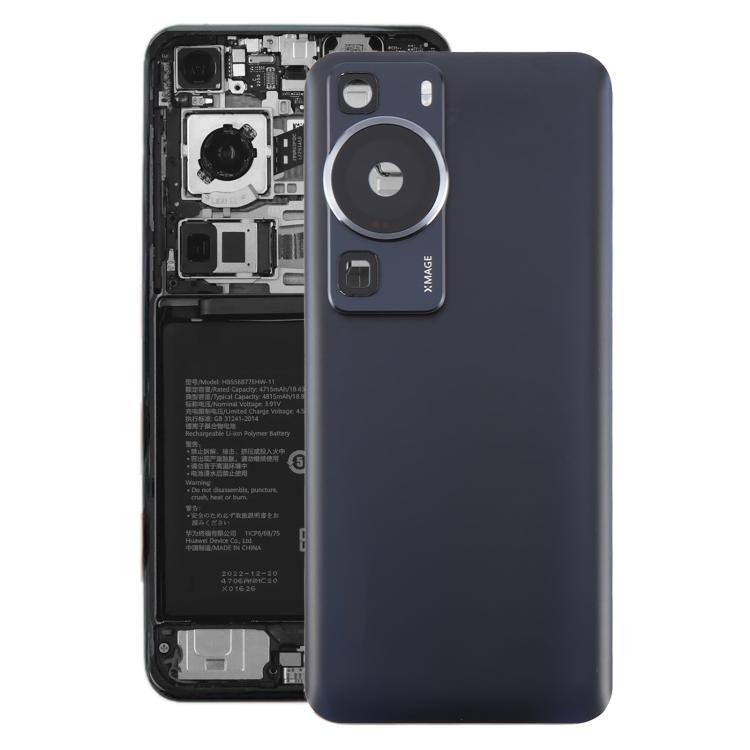 For Huawei P60 Battery Back Cover with Camera Lens Cover(Black)