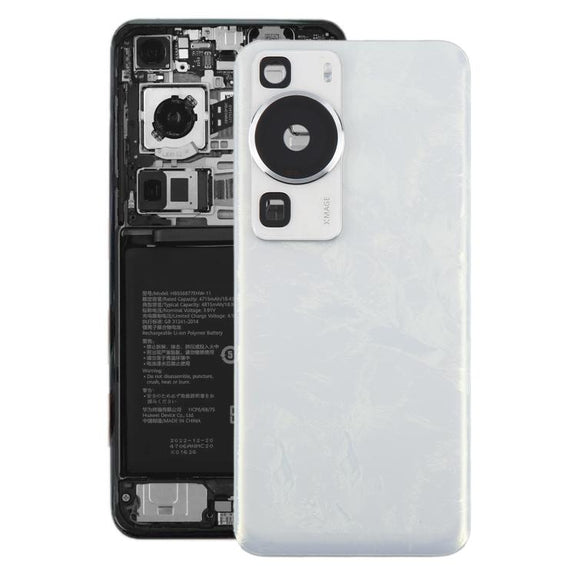 For Huawei P60 Battery Back Cover with Camera Lens Cover(White)