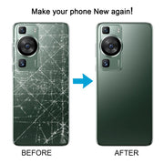 For Huawei P60 Battery Back Cover with Camera Lens Cover(Purple)