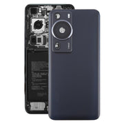 For Huawei P60 Pro Battery Back Cover with Camera Lens Cover(Black)