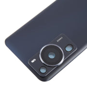 For Huawei P60 Pro Battery Back Cover with Camera Lens Cover(Black)