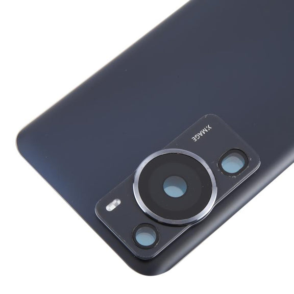 For Huawei P60 Pro Battery Back Cover with Camera Lens Cover(Black)