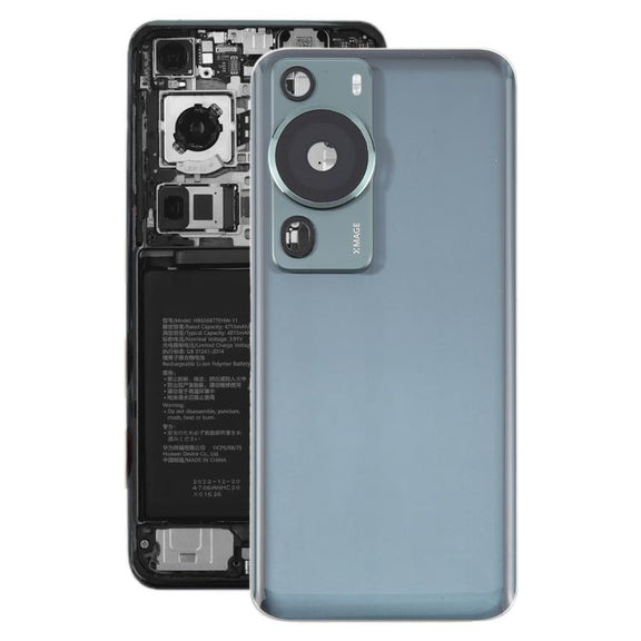 For Huawei P60 Pro Battery Back Cover with Camera Lens Cover(Green)