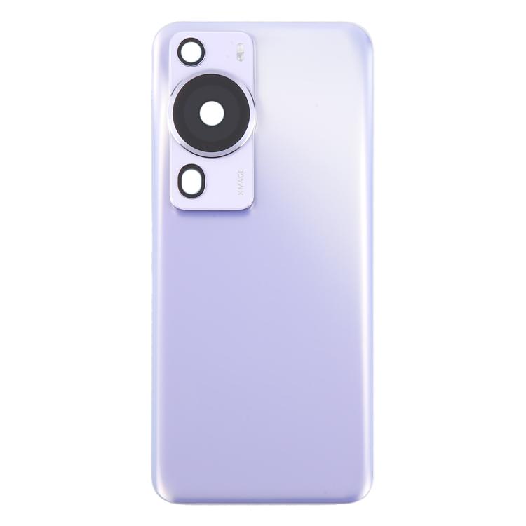 For Huawei P60 Pro Battery Back Cover with Camera Lens Cover(Purple)