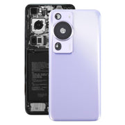 For Huawei P60 Pro Battery Back Cover with Camera Lens Cover(Purple)