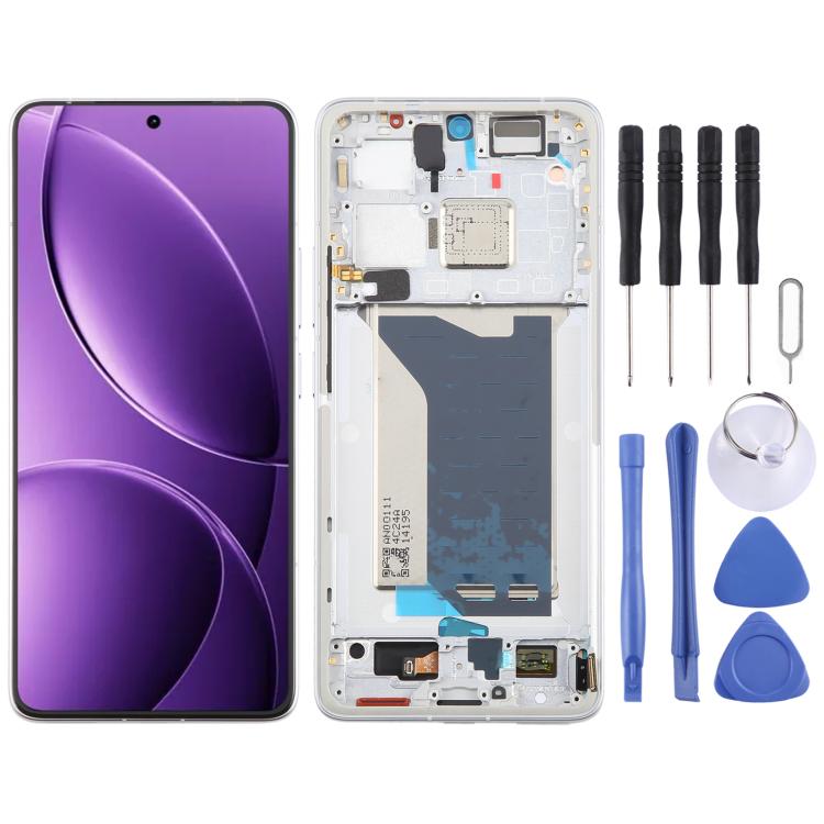 For Xiaomi Redmi K80 Pro AMOLED Original LCD Screen Digitizer Full Assembly with Frame (Silver)