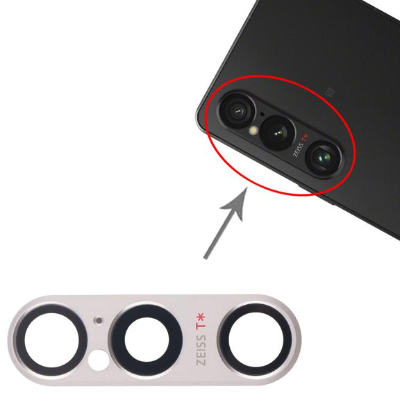 For Sony Xperia 1 VI Original Rear Camera Lens Cover (Silver)