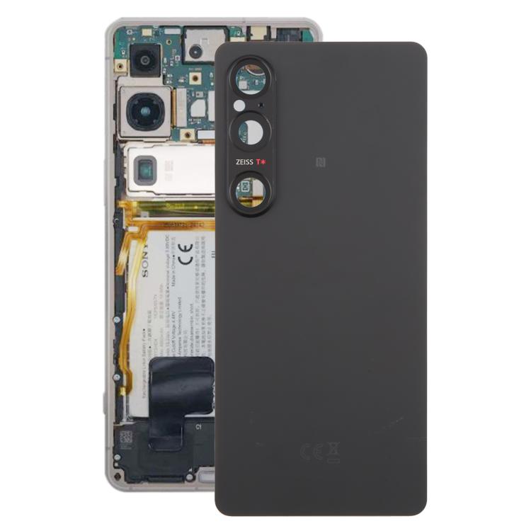 For Sony Xperia 1 VI Original Battery Back Cover with Camera Lens Cover(Black)