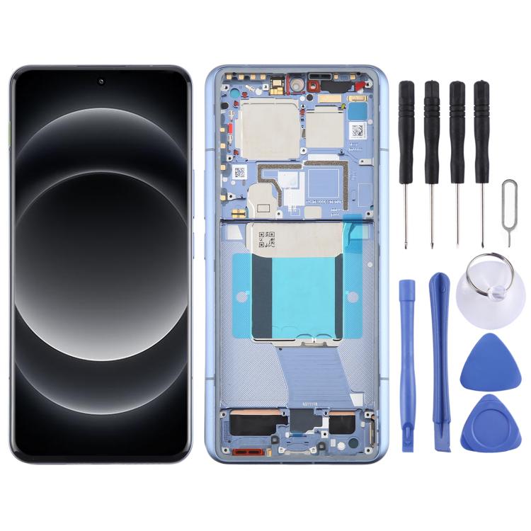 For Xiaomi 14 Ultra AMOLED Original LCD Screen Digitizer Full Assembly with Frame (Blue)