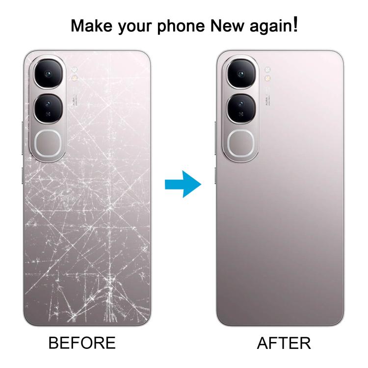 For vivo V40 Lite 5G IDN Version Original Battery Back Cover with Camera Lens Cover(Silver)