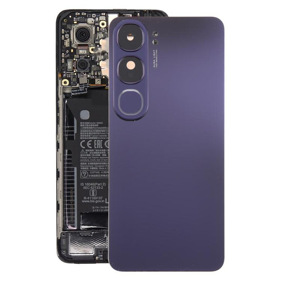 For vivo Y300 5G India Version Original Battery Back Cover with Camera Lens Cover(Purple)