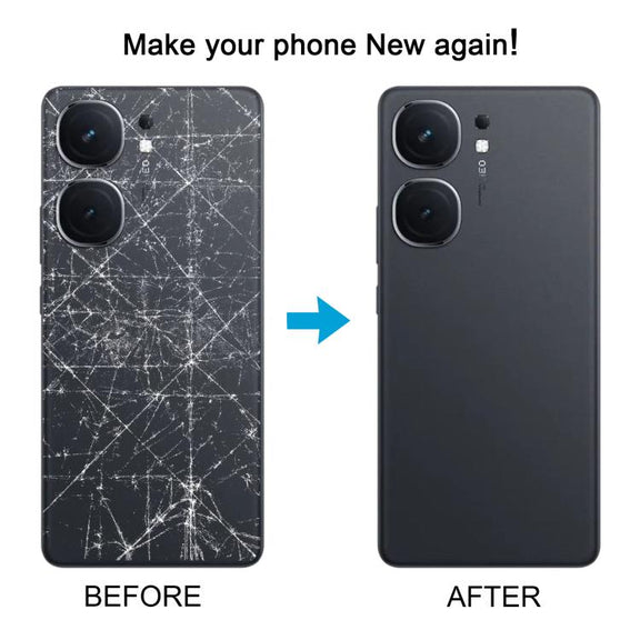 For vivo iQOO Neo9 Pro Battery Back Cover with Camera Lens Cover(Black)