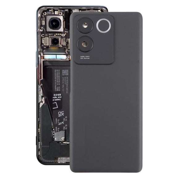 For vivo T2 Pro Battery Back Cover with Camera Lens Cover(Black)