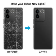 For vivo T2 Pro Battery Back Cover with Camera Lens Cover(Black)