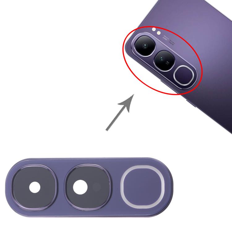 For vivo V40 Lite 5G IDN Version Rear Camera Lens Cover (Purple)