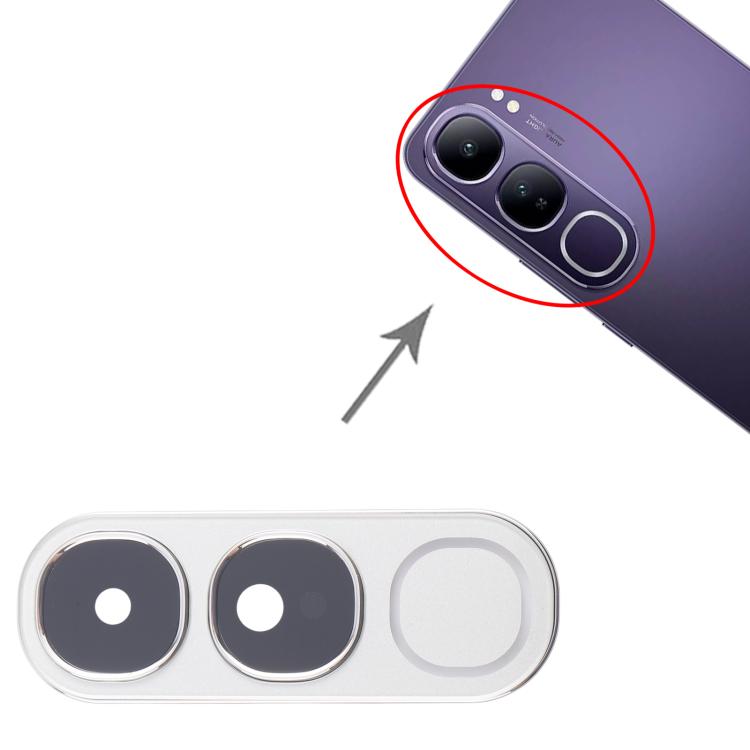 For vivo V40 Lite 5G IDN Version Rear Camera Lens Cover (Silver)