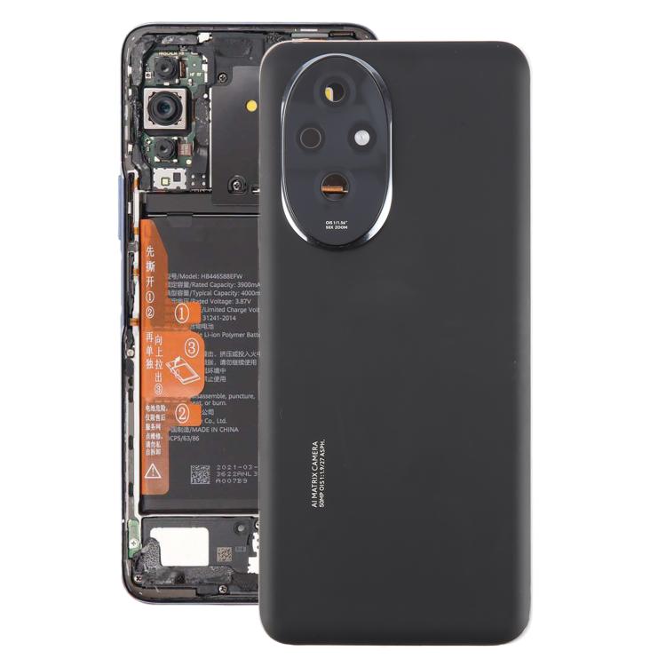 For Honor 200 OEM Battery Back Cover with Camera Lens Cover(Black)