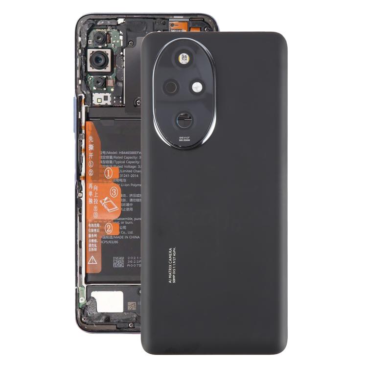 For Honor 200 Pro OEM Battery Back Cover with Camera Lens Cover(Black)