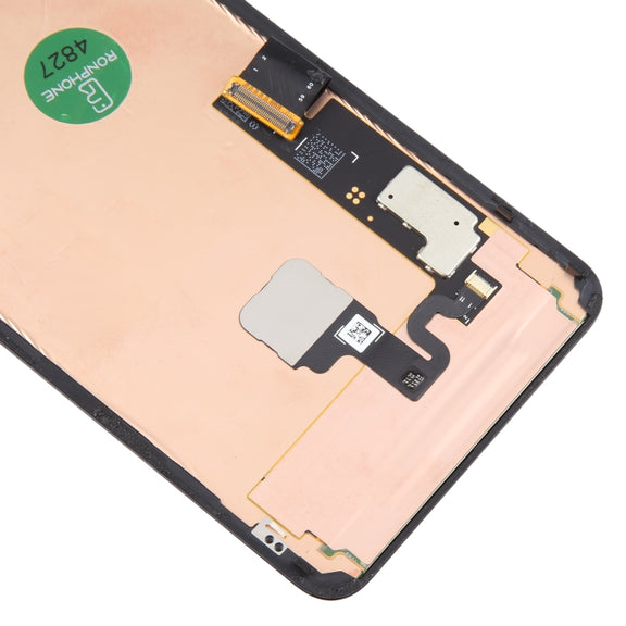 For Google Pixel 8 Pro GC3VE G1MNW Original AMOLED LCD Screen Digitizer Full Assembly with Frame/Fingerprint Sensor Flex Cable