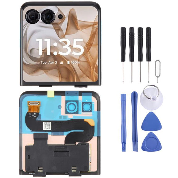 For Motorola Razr 50 Original Secondary LCD Screen with Digitizer Full Assembly