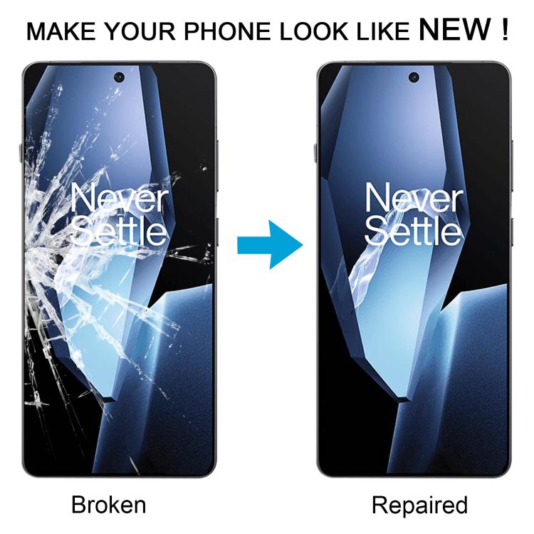 For OnePlus Ace 5 PKG110 Front Screen Outer Glass Lens with OCA Optically Clear Adhesive