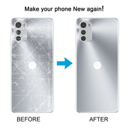 For Motorola Moto E32s Original Battery Back Cover(Silver)