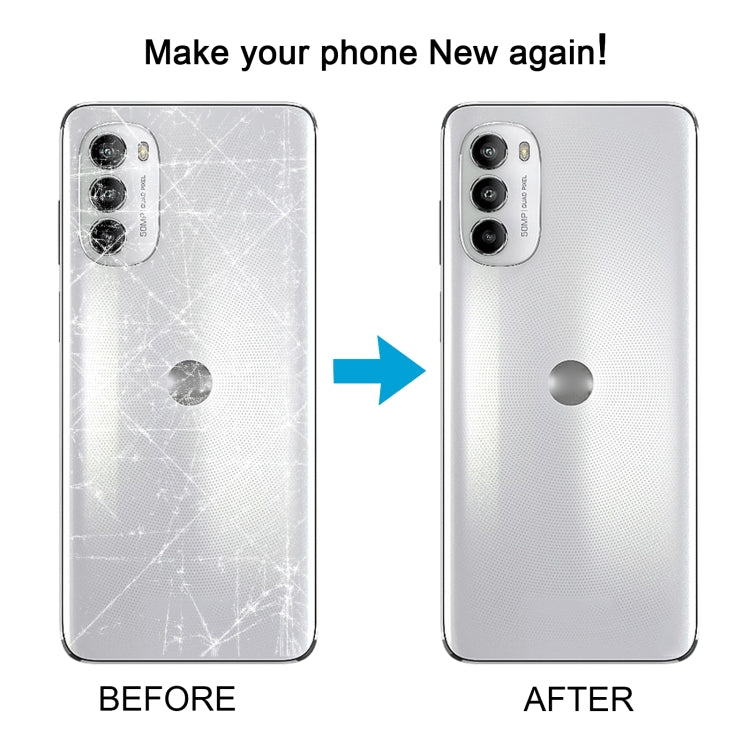 For Motorola Moto G71s Original Battery Back Cover(White)