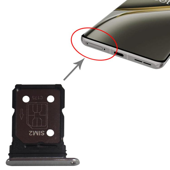 For OnePlus Ace 3 Pro PJX110 PGP110 SIM + SIM Card Tray (Silver)