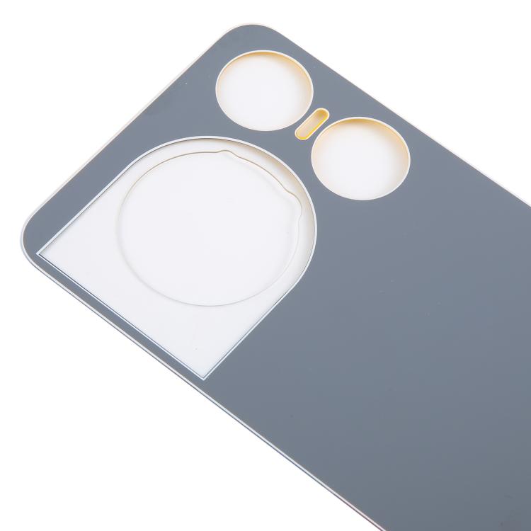 For ZTE nubia Music 2 Glass Battery Back Cover with Adhesive(Yellow)