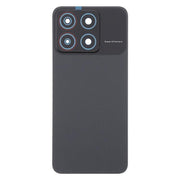 For ZTE Blade A35 Z2453 Plastic Back Cover with Camera Lens Cover(Black)
