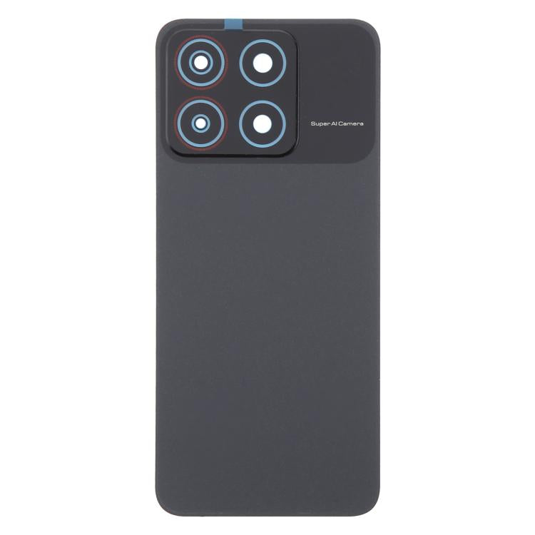 For ZTE Blade A35 Z2453 Plastic Back Cover with Camera Lens Cover(Black)