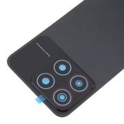 For ZTE Blade A35 Z2453 Plastic Back Cover with Camera Lens Cover(Black)