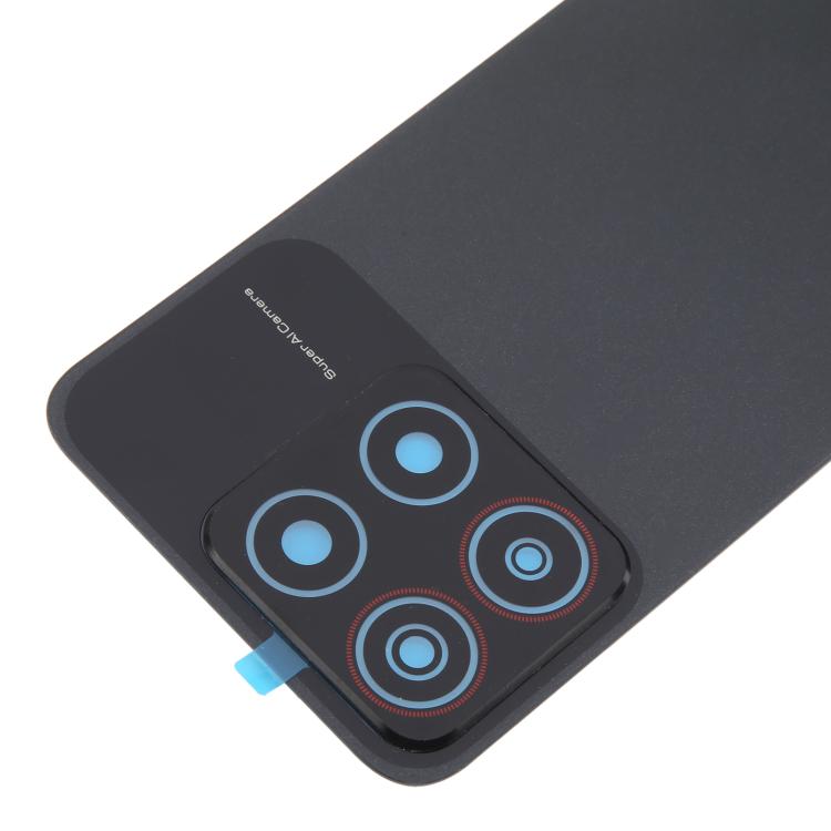 For ZTE Blade A35 Z2453 Plastic Back Cover with Camera Lens Cover(Black)