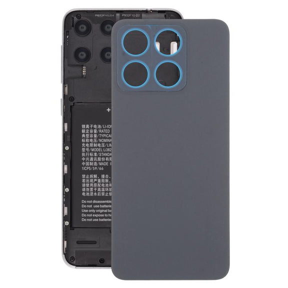 For ZTE Blade A55 Z2450 Plastic Back Cover with Camera Lens Cover(Black)
