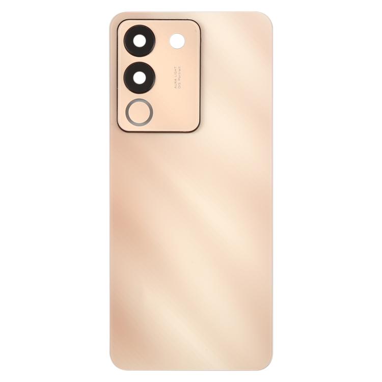 For vivo V29e Back Cover with Camera Lens Cover(Pink)