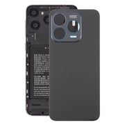 For ZTE Blade V70 Design Glass Battery Back Cover with Adhesive(Black)