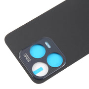 For ZTE Blade V70 Design Glass Battery Back Cover with Adhesive(Black)