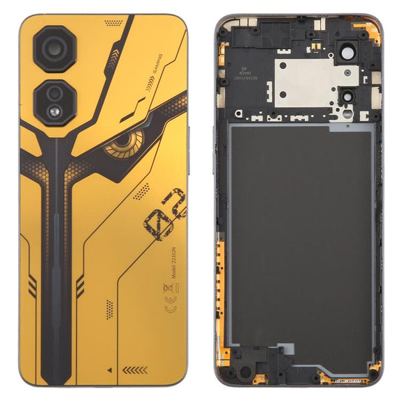 For ZTE nubia Neo 2 Z2352N Plastic Battery Back Cover with Camera Lens Cover(Yellow)