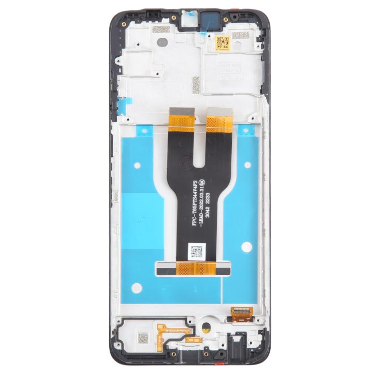 For T-Mobile REVVL 6X 5G LCD Screen Digitizer Full Assembly with Frame (Black)