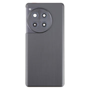 For OnePlus 12R Back Cover with Camera Lens Cover(Black)