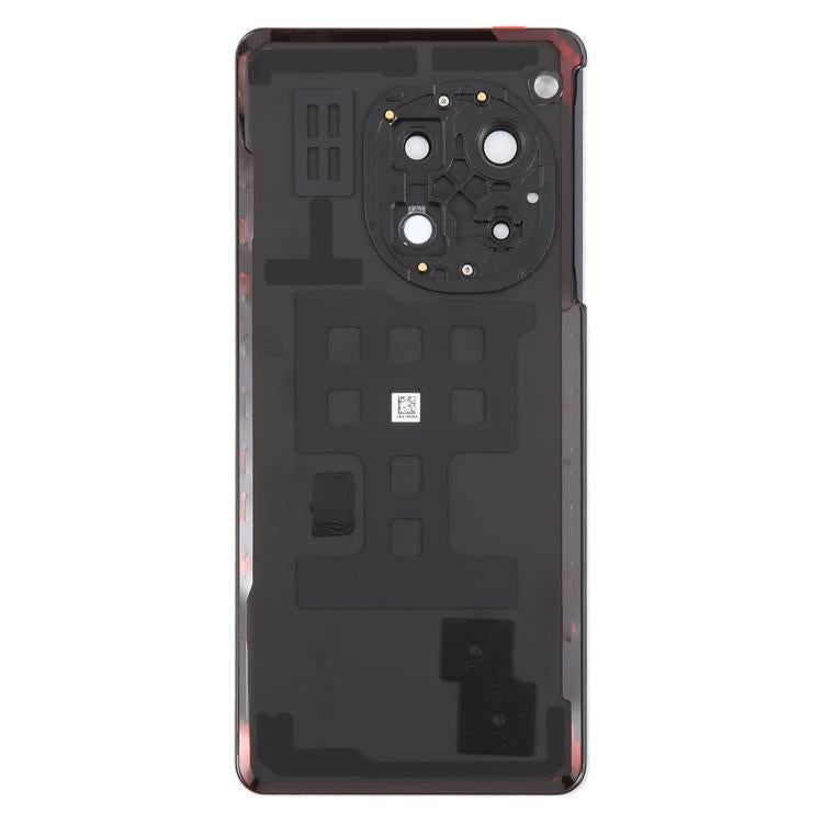For OnePlus 12R Back Cover with Camera Lens Cover(Black)
